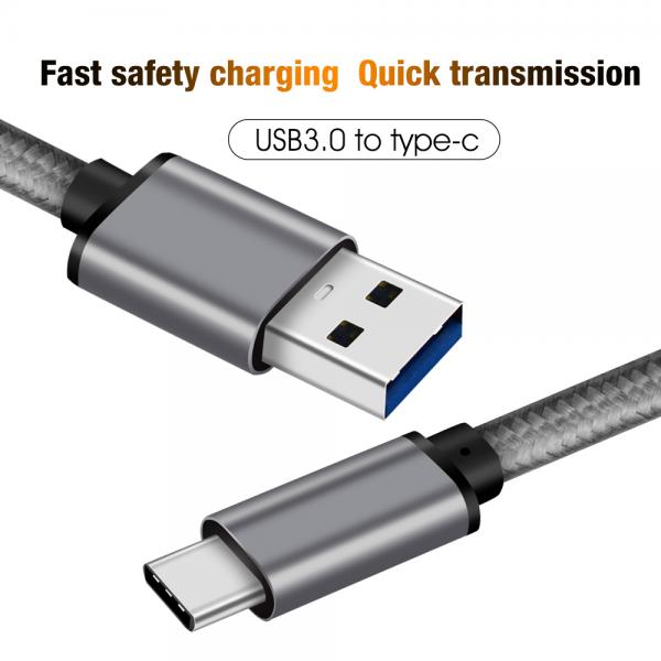 Picture of USB 3.0 Type C cable grey
